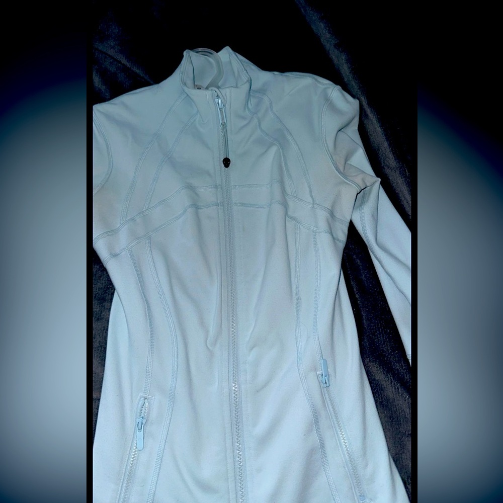 Powder blue define jacket